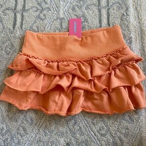 Edikted orange ruffle skirt | new with tags